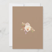 Rustieke Herfst Herfst Floral Vrijgezellenfeest Kaart (Achterkant)