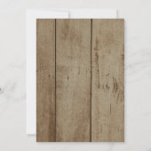 Rustieke herfst Herfst pompoen Baby shower Kaart (Achterkant)