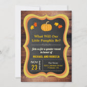 rustieke Herfst herfst pompoen Geslacht onthullen Kaart (Voorkant)