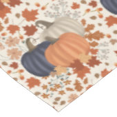 Rustieke Herfst Herfst Pompoenen Wildflowers Blade Tafelkleed (Gekanteld)