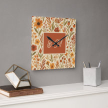 Rustieke Herfst herfst Vibes & Floral Monogram