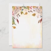 Rustieke herfst laat Baby shower uitnodigen Kaart (Achterkant)