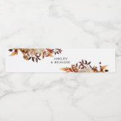 Rustieke herfst laat het etiket van de waterfles (Enkel label)