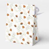 Rustieke Herfst Ladybug Greenery Baby shower Bedankdoosjes (Achterkant)
