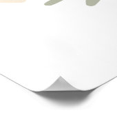 Rustieke herfst Magnolia kaars Poster (Hoek)