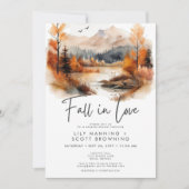 Rustieke Herfst Mountain Herfst In Love Couples Do Kaart (Voorkant)