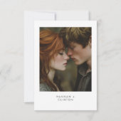 Rustieke Herfst Mountain Scene Waterverf Foto Save The Date (Achterkant)