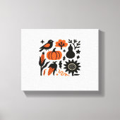 Rustieke Herfst Oogst Folk Classic T-shirt Canvas Afdruk (Voorkant)