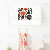 Rustieke Herfst Oogst Folk Classic T-shirt Spandoek (Insitu)