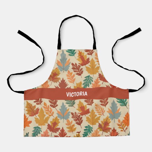 Rustieke Herfst Pastel Custom Pattern Schort (Voorkant)