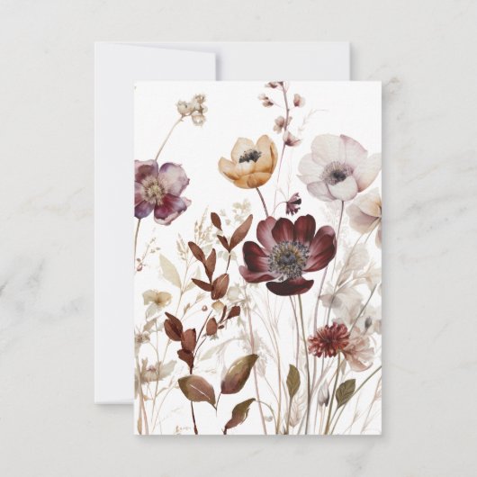 Rustieke Herfst pompoen bruiloft Bedankkaart (Achterkant)