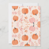 Rustieke Herfst Pompoen Herfst Baby shower Kaart (Achterkant)