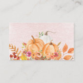 Rustieke Herfst pompoen hoeveel kussen bruids spel Informatiekaartje (Achterkant)
