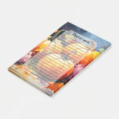 Rustieke Herfst Pompoen Kleurrijke Herfstbladeren Post-it® Notes (Schuin)