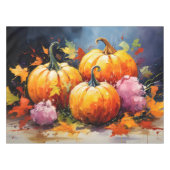 Rustieke Herfst Pompoen Kleurrijke Herfstbladeren Tafelkleed (Voorkant (Horizontaal))