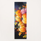 Rustieke Herfst Pompoen Kleurrijke Herfstbladeren Yogamat (Voorkant)