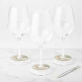 Rustieke herfst pompoenen herfst bruiloft wijnglaslabel (Set)