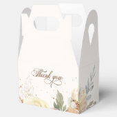 Rustieke herfst Rozen Botanisch Bedankdoosjes (Geopend)