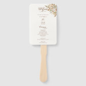 Rustieke herfst Rozen Botanische programma Handwaaier (Voorkant)