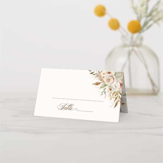 Rustieke herfst Rozen Botanische Script (Voorkant)