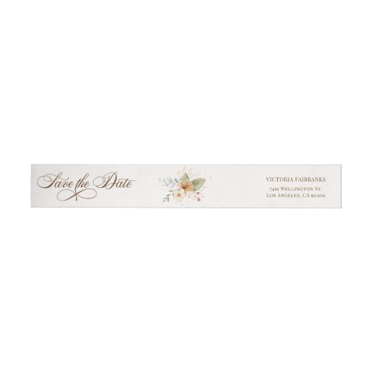 Rustieke herfst Rozen Botanische Script (Individueel)