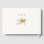 Rustieke herfst Rozen Botanische Script Gastenboek (Achterkant)