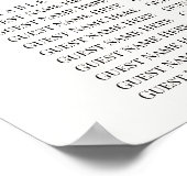 Rustieke herfst Rozen Botanische Script Zitkaarten Poster (Hoek)