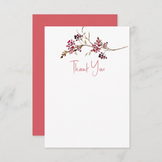 Rustieke Herfst Vrijgezellenfeest Dank u kaarten (Voorkant / Achterkant)