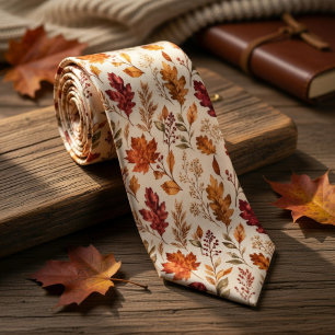 Rustieke Herfstbladeren Harmonie Stropdas