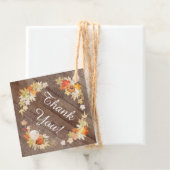 Rustieke Herfstbladeren Pompoen Bruiloft Favor Bedankjes Labels (In situ)