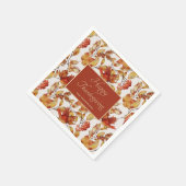 Rustieke herfstbladeren Thanksgiving Servet (Hoek)