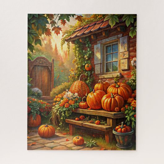 Rustieke herfstpuzzel legpuzzel (Verticaal)