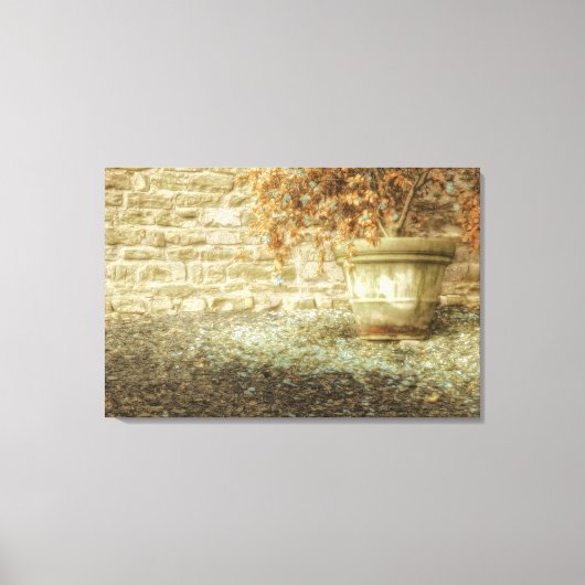 Rustieke herfsttuin canvas afdruk (Voorkant)