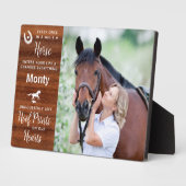 Rustieke Herinnering Paardengedenkteken Fotoplaat (Zijkant)