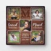 Rustieke Herinnerings- Foto Collage Aandenken Fotoplaat (Voorkant)