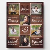 Rustieke herinneringsplaquette voor foto's ter nag fotoplaat (Voorkant)