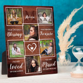 Rustieke herinneringsplaquette voor foto's ter nag fotoplaat