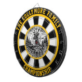 Rustieke herten bos muur decor dartbord (Voorkant Rechts)