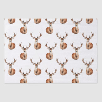Rustieke Herten Wildlife Waterverf Tissuepapier