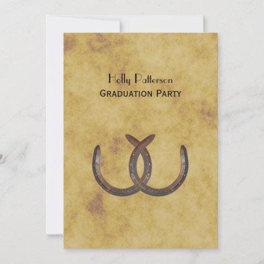 Rustieke Hoefijzers Noodlijdend BG V Afstuderen Kaart (Voorkant)