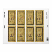 Rustieke Hoefijzers Noodlijdende BG Flessenetikett Etiket (Full Sheet)