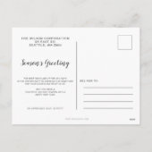 Rustieke Holly Elegant Kerst Feestdagen (Achterkant)