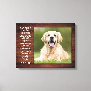 Rustieke Hond Liefhebber Citaat Aandenken Hond Fot Canvas Afdruk