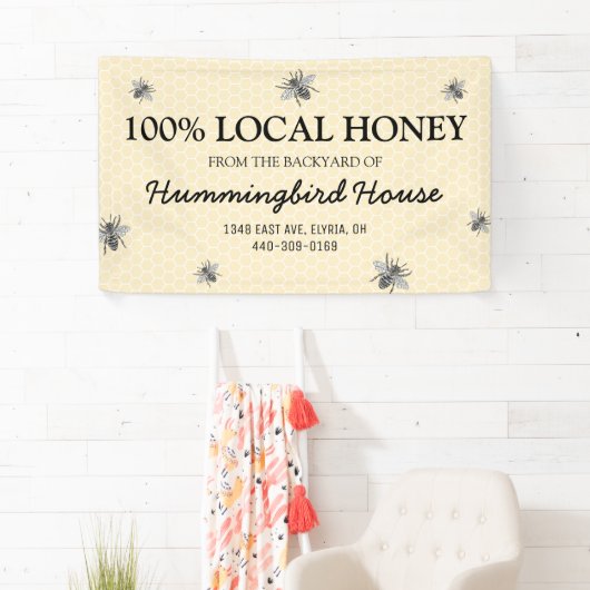 Rustieke Honey Business Spandoek