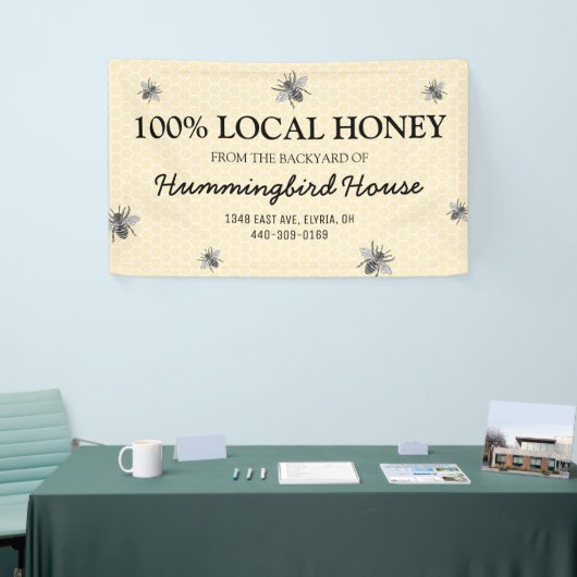 Rustieke Honey Business Spandoek (Beurs)
