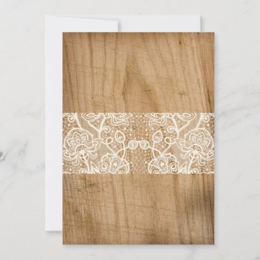 Rustieke honing doen douche Uitnodiging (Achterkant)