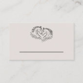 Rustieke Horse Country Elegante Westerne bruiloft Plaatskaartje (Voorkant)