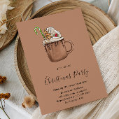 Rustieke Hot Cocoa Kerstfeest Kaart