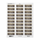Rustieke hout en bruiloft String Lights Etiket (Full Sheet)