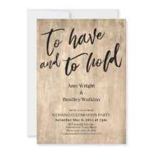 Rustieke hout handschrift Om te hebben en te houde